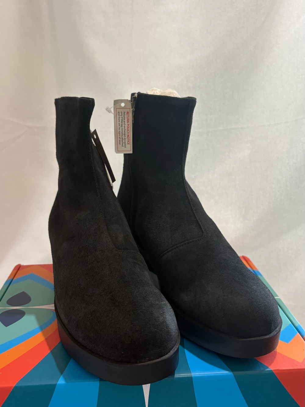 Siren Galaxy Black Platform Ankle Boots Size 11 NIB New in Box